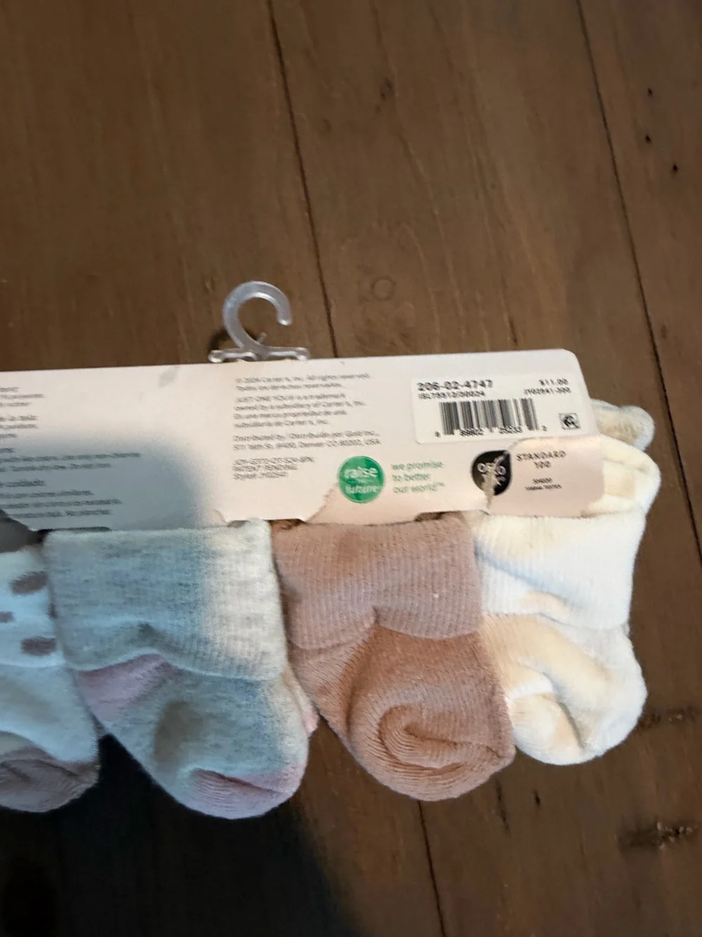 Carter's Infant Sock Set - Pink, Cream, Light Gray